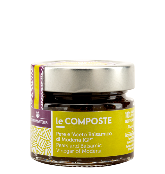 COMPOTE DE POIRES ET VINAIGRE BALSAMIQUE DE MODÈNE IGP